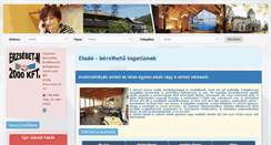 Desktop Screenshot of erzsebet2000.hu